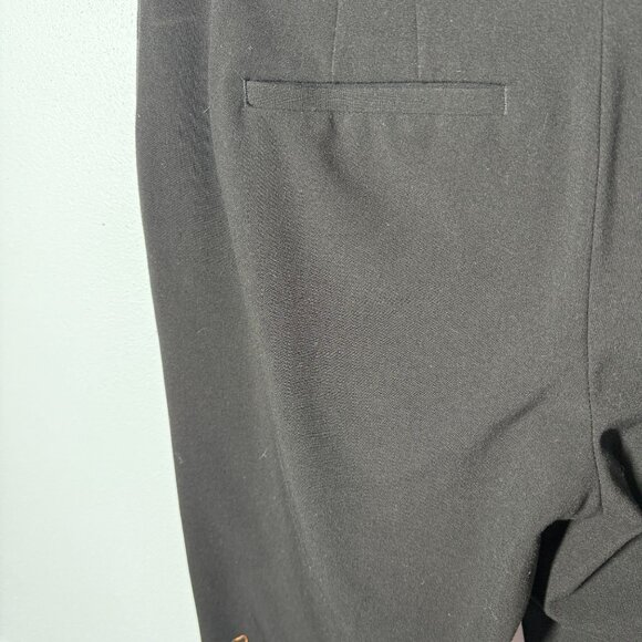 White House Black Market Stright Leg Trouser Dress Pant Sz 6 Black Office Career - Picture 7 of 10